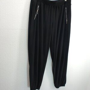 Chicos black jogger style pants size 1